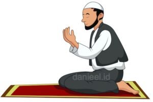 seorang laki laki sedang berdoa