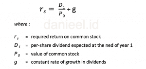 cost of common stock formula