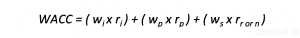 wacc formula