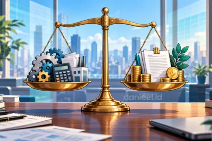 Ilustrasi perbedaan EBITDA dan net profit dalam laporan keuangan perusahaan