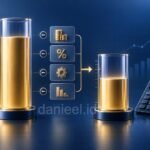 Ilustrasi perbandingan EBITDA dan net profit dalam laporan keuangan