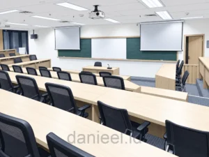 Philip Kotler Theater Class dengan meja bertingkat untuk mahasiswa SMEMBA SBM ITB