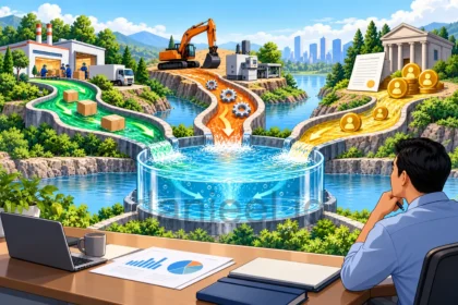 Ilustrasi cara membaca laporan arus kas dari aktivitas operasi, investasi, dan pendanaan perusahaan.
