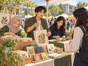 Keterampilan wirausaha mahasiswa berkembang melalui pengelolaan stan organisasi kampus
