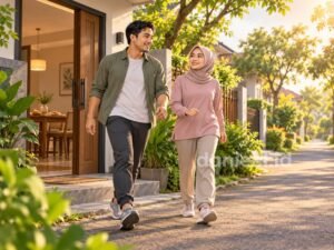 Pasangan memulai langkah kecil yang konsisten seusai makan
