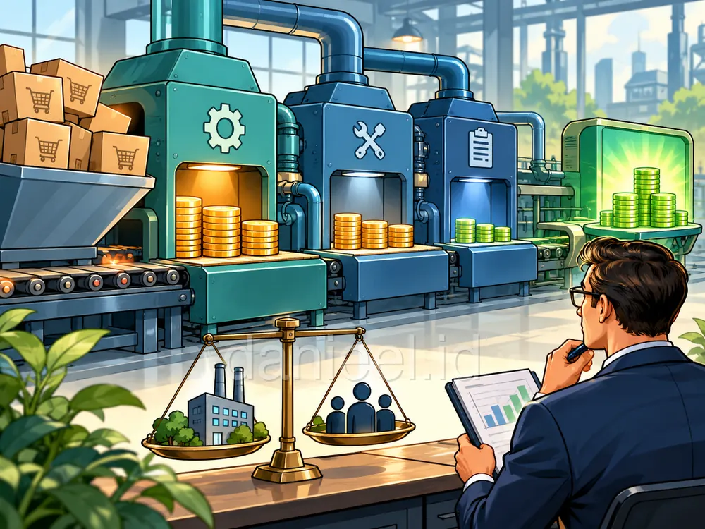 Operating process that generates profit margins and return on company capital