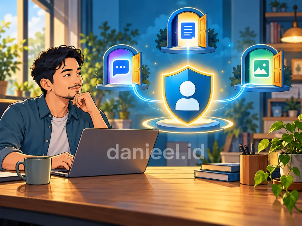 Akun utama yang terlindungi menjadi penghubung masuk ke beberapa aplikasi terpercaya