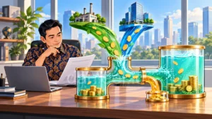 Ilustrasi cara membaca laporan perubahan ekuitas dari laba, dividen, dan penerbitan saham