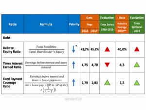 Summary Debt Ratio Perusahaan Imajiner danieel.id