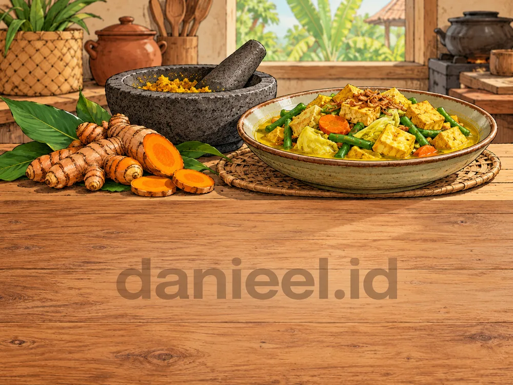 Fresh orange turmeric root with tofu and yellow-spiced vegetables