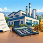 Kalkulator, pabrik, dokumen utang, dan modal pemegang saham untuk perhitungan WACC