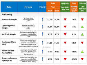 Summary Profitability Ratio Perusahaan Imajiner danieel.id