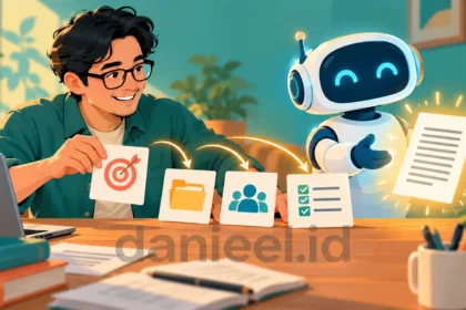 Prompting AI yang efektif melalui arahan tujuan, konteks, audiens, dan standar hasil yang jelas